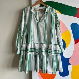 ASOS Green & White Tiered Sundress